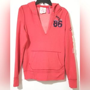 PINK V-neck Hoodie